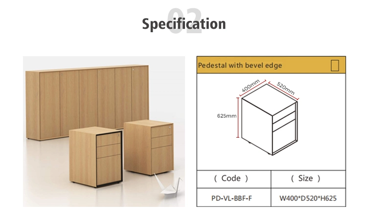 Mobile Cabinet Pedestal Under Desk 3 Drawers Wood Mobile Pedestal Lock Wheels Piedistallo Office Mobile Cabinet