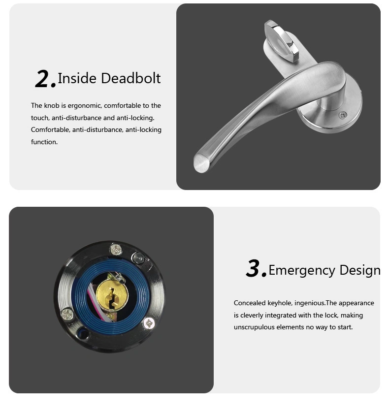 Split RFID Card Electronic Door Lock with Energy Saving Switch and Software for Hotel/Apartment