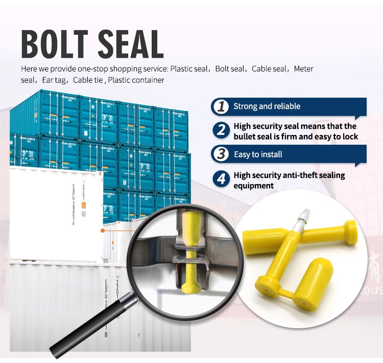 Jcbs003 Anti-Rotary Container Steel Barcode Bolt Seal Lock