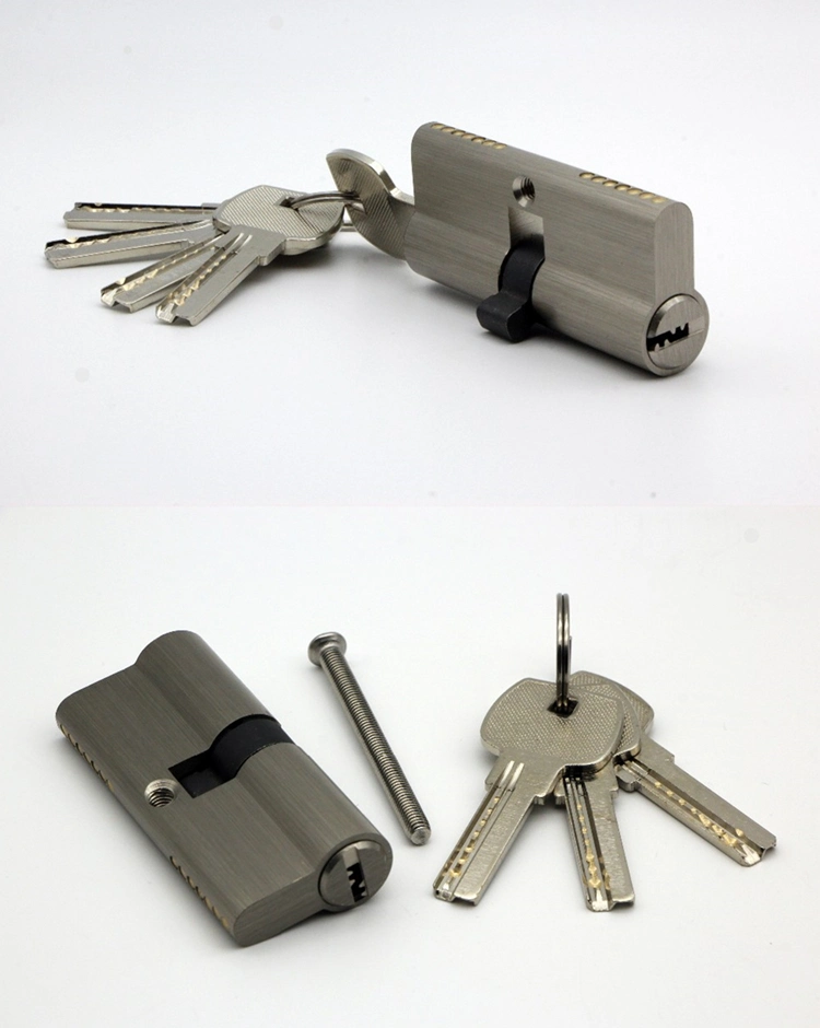 High Security Door Cylinder Lock with Brass Keys