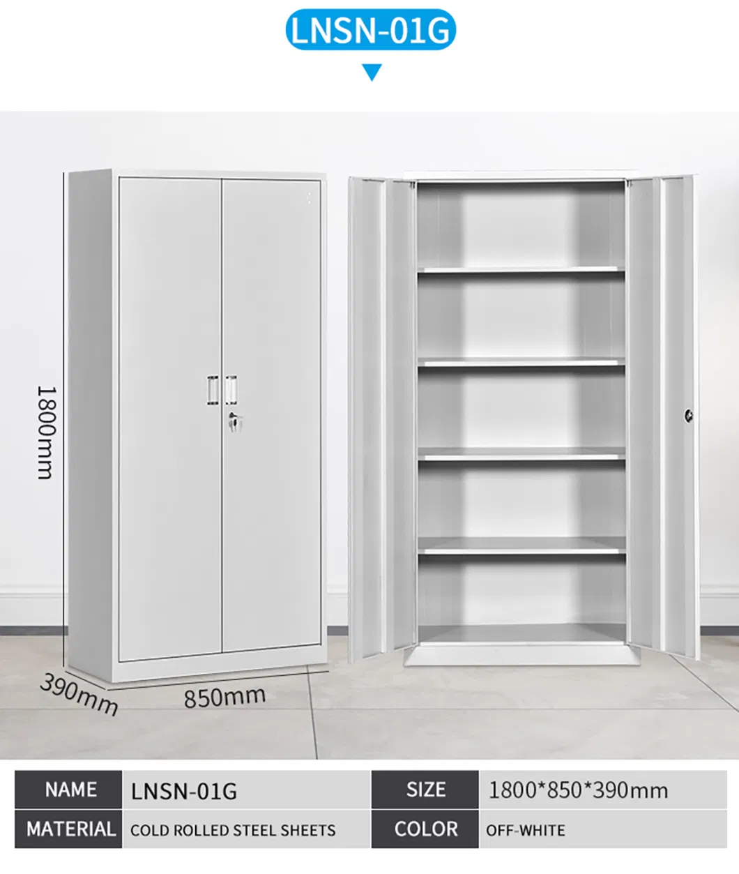 New Design Metal File Cabinet Iron Vertical Office File Cabinet