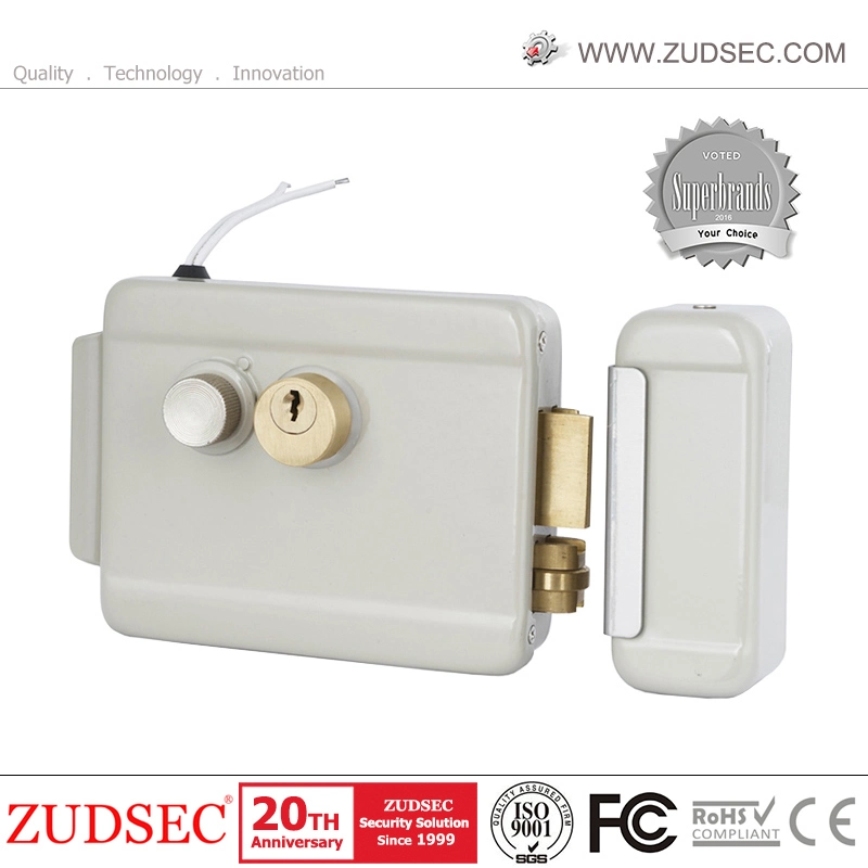 High Security Double Cylinder Electric Rim Lock, Electronic Door Lock with Computer Keys