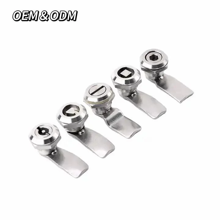 Stainless Steel / Zinc Alloy Triangular Cam Lock Cylinder Furniture Hardware for Door Cabinet Lock