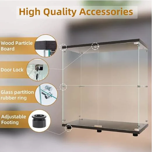 LED Lighting Display Counter Cases Showroom Furniture Showcase Glass Display Cabinet