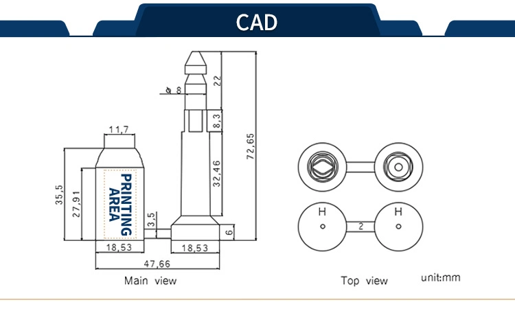 Jcbs003 High Quality Container Door Seal Lock