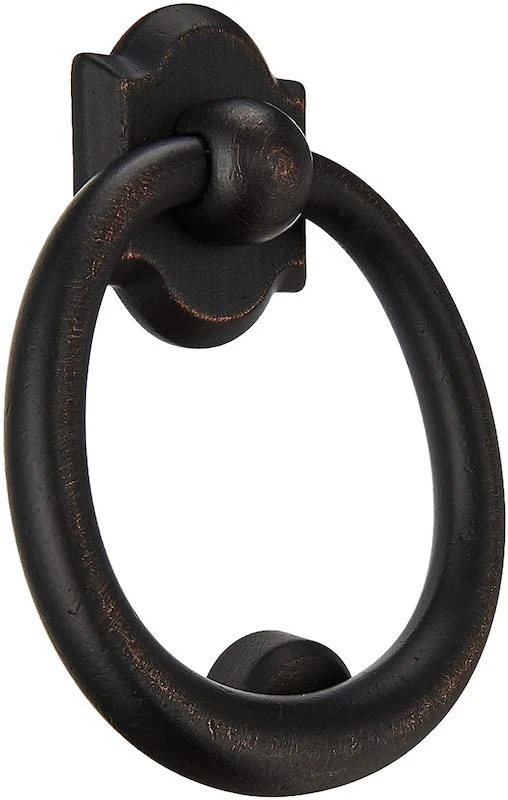 7&quot; Solid Brass Door Knocker Door Knocker in Matte Black