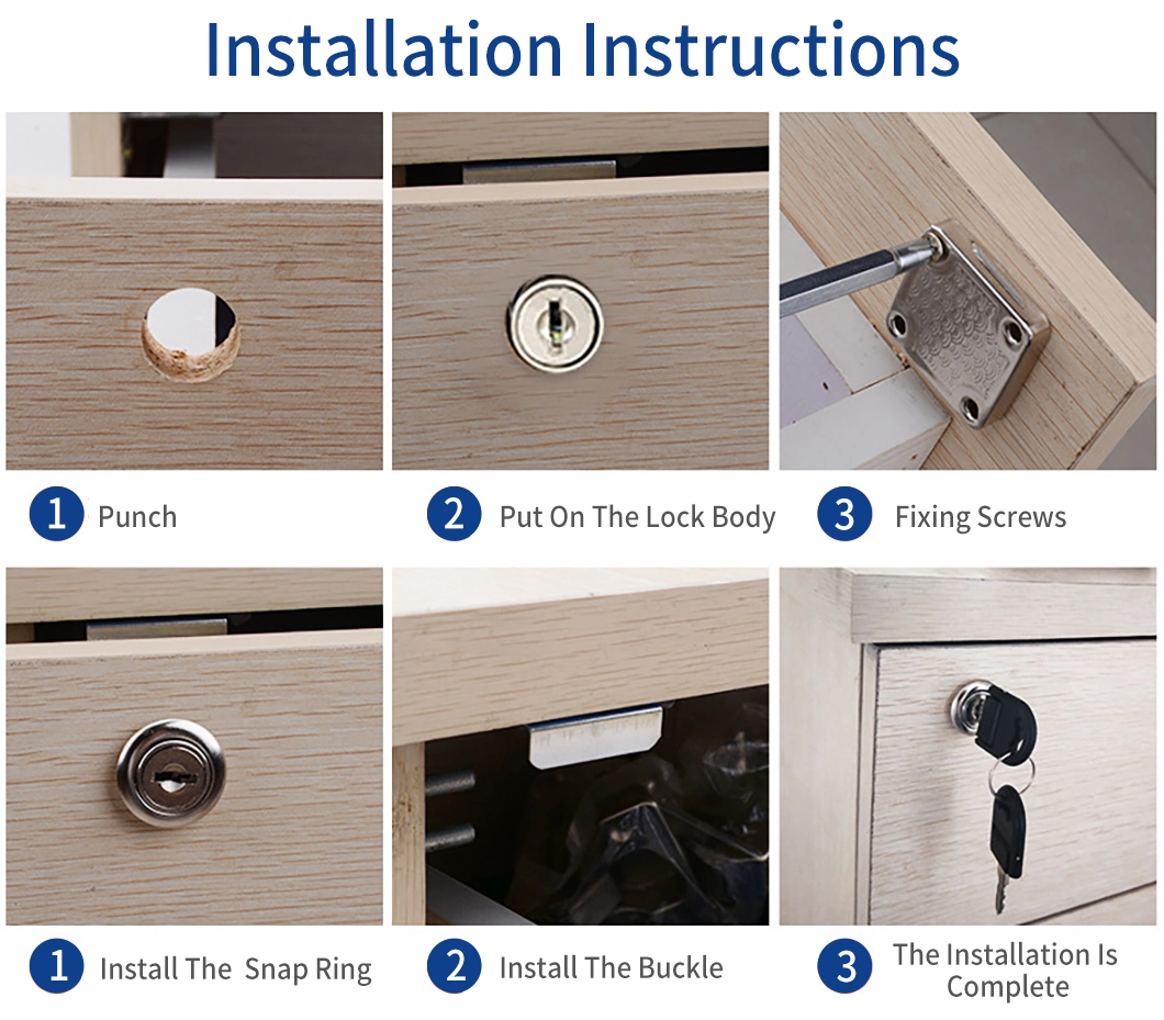 Cam Lock Pin and Mother Row Plate Lock ATM Machine Lock