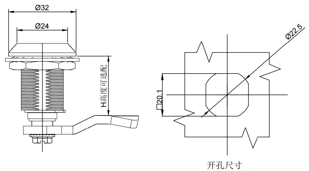 Specialty High Quality Stainless Steel Mail Boxes Cabinet Compression Cam Lock Latch