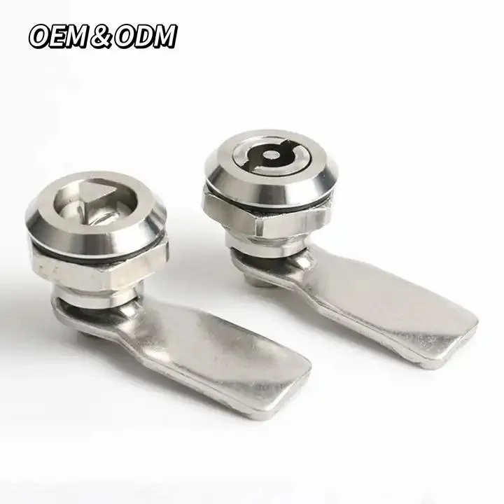 Stainless Steel / Zinc Alloy Triangular Cam Lock Cylinder Furniture Hardware for Door Cabinet Lock