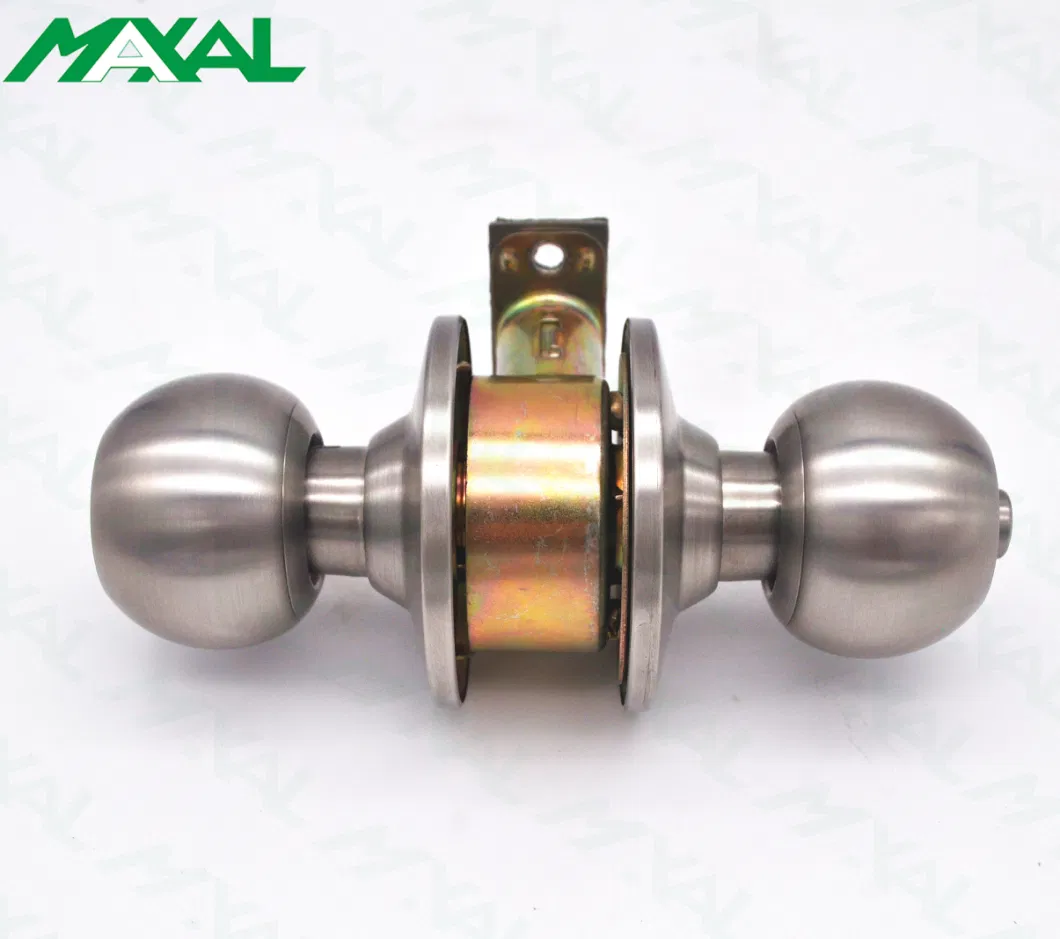 Maxal Stainless Steel High Security Entrance Function Door Cylindrical Knob Key Lock