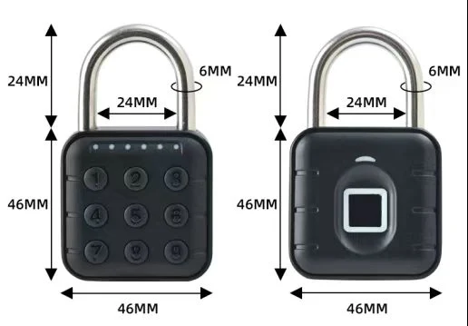 Password Padlock Smart Lock with USB Charging for Bags Luggage Suitcases Locker