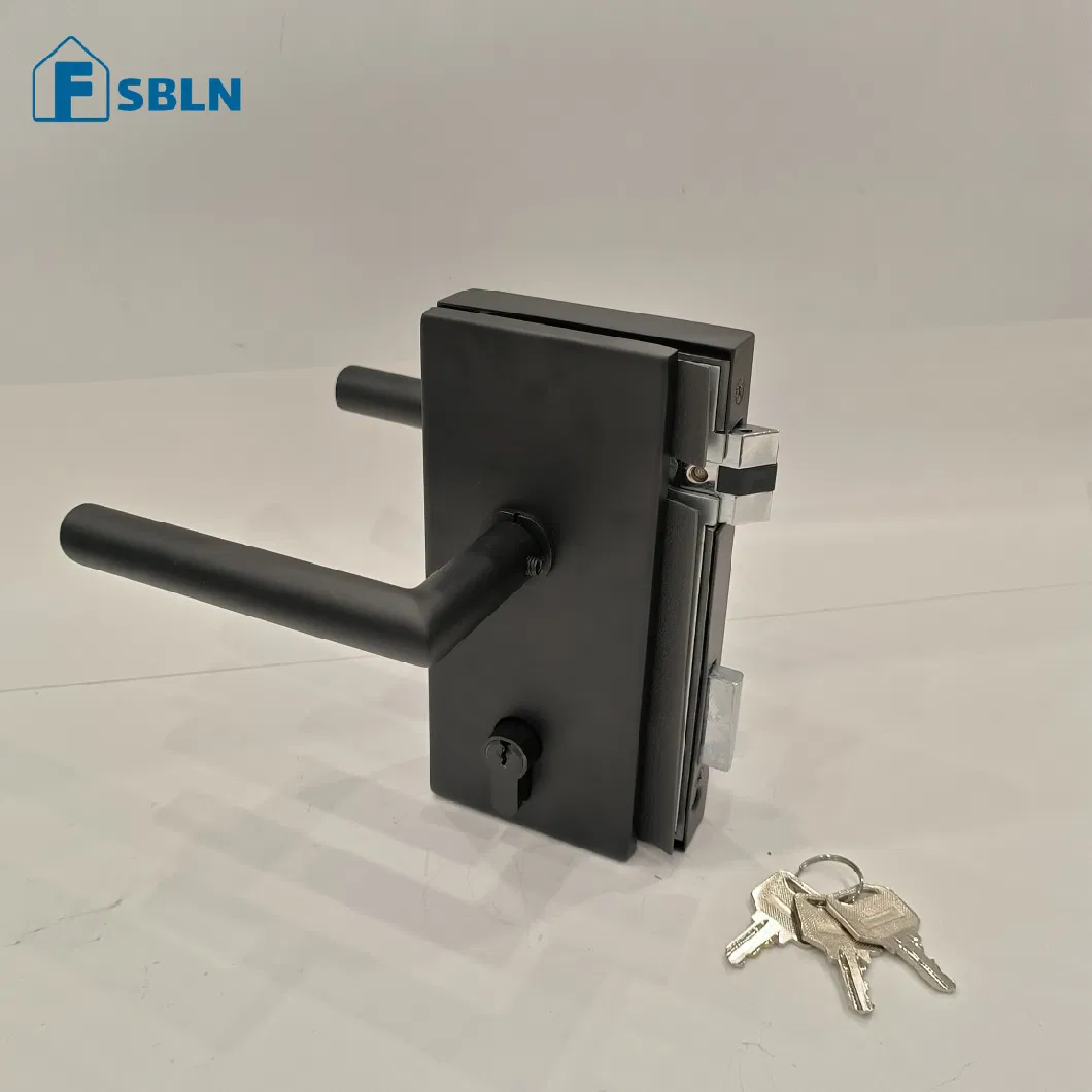 Stainless Steel Office Glass Door Lock for Zinc Alloy Key Lock Lever Door Lock