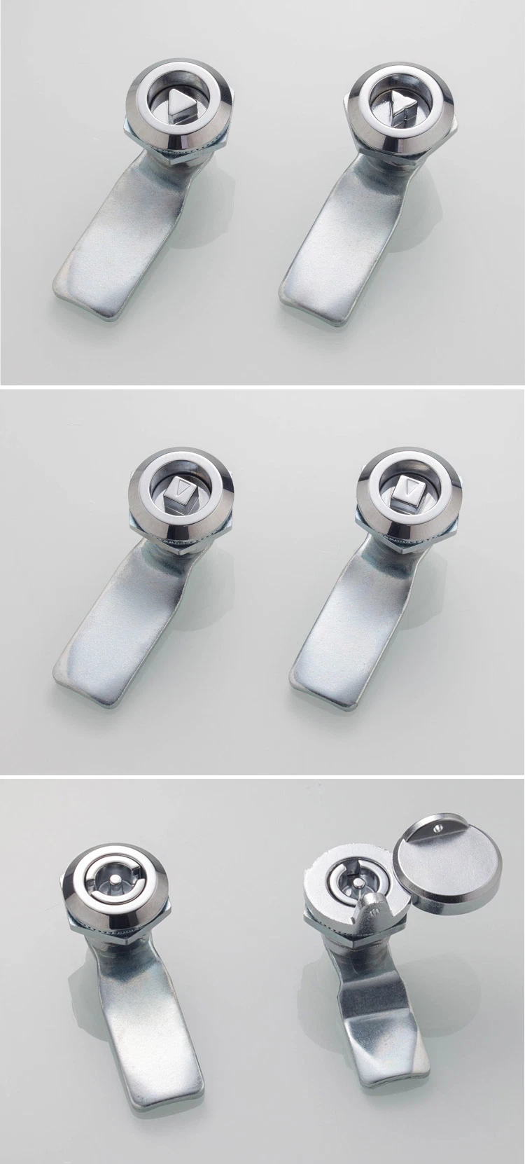 Factory Made Cam Lock Hengzhu Ms706 Zinc Alloy Quarter Turn Electric Door Triangle Cylinder for Distribution Cabinet Box