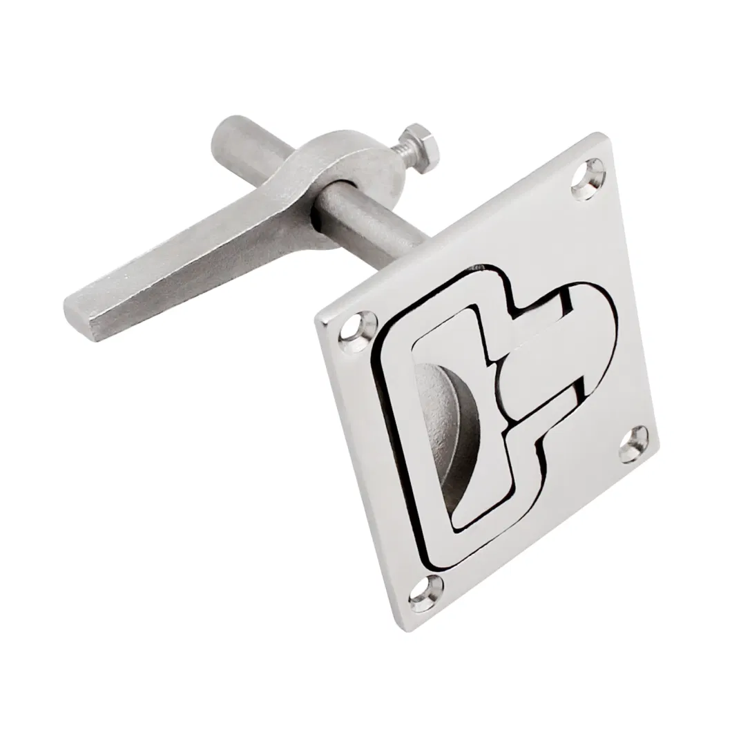 Boat Cam Latch 316 Stainless Steel Marine Hardware Flush Lift Pull Slam Latch with Back Plate