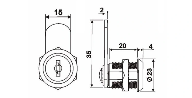 Drawer Locks Hardware Furniture Safety Tubular Cam Lock Mailbox Drawer Cupboard Locks