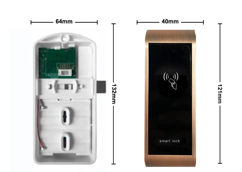 Zinc Alloy Keyless Electronic RFID Drawer Lock