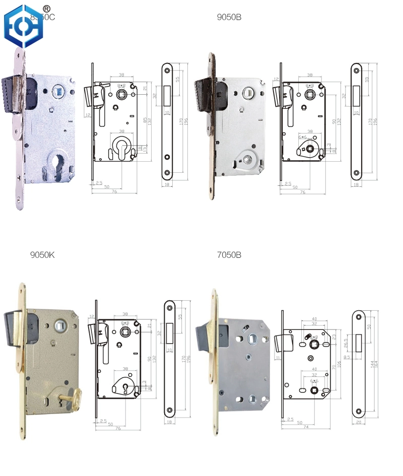 Russian and Isreal Market Lock Body Strong Magnet Mortise Door Lock