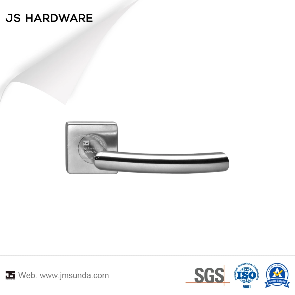 European Style Metal Interior Bathroom Stainless Steel Square Door Hardware Door Handle