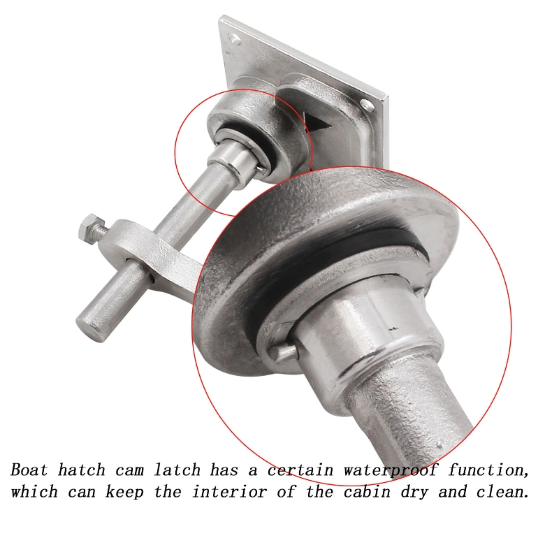 Boat Cam Latch 316 Stainless Steel Marine Hardware Flush Lift Pull Slam Latch with Back Plate