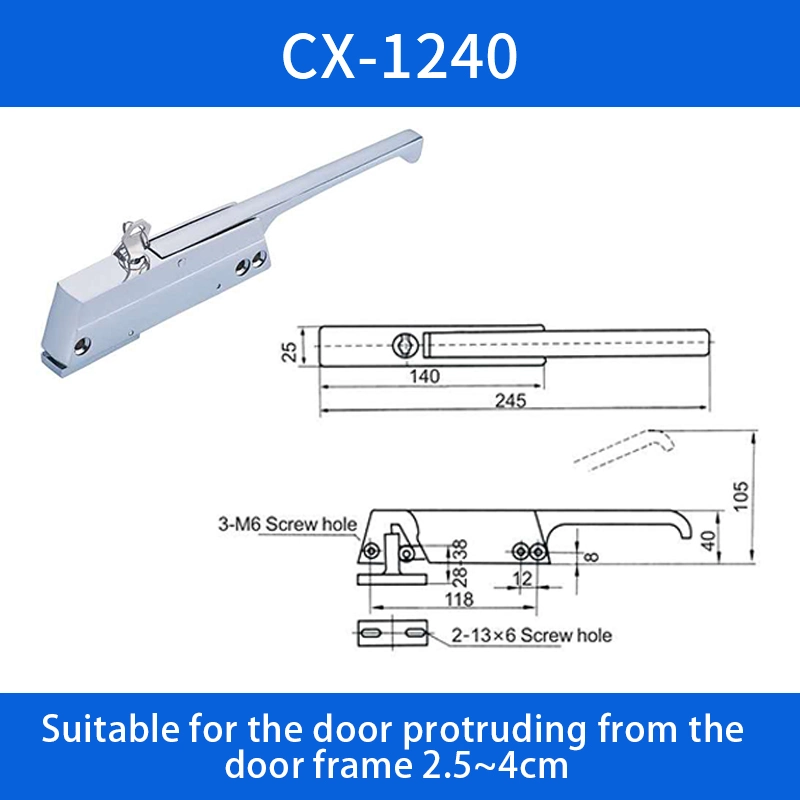 1200 1200A 1240 Industrial Cold Room Cabinet Oven Door Handle Latch Lock