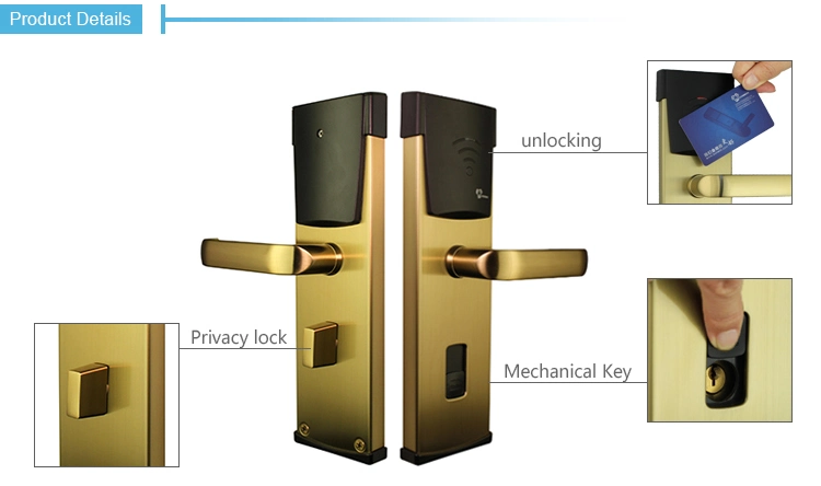 Wireless Electronic Hotel RFID Smart Door Lock with 500m Sub-GHz Long Distance Control