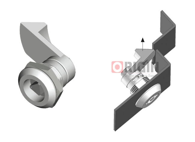 Ms705-3W Zinc Alloy Quarter Turn Push-to-Close Cam Lock