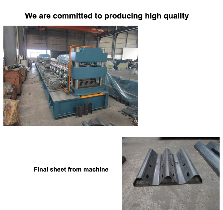 Long Life Service Customized Auto Steel W Beam Traffic Facility Crash Barrier/ Highway Guardrail Cold Roll/Rolling Forming/Former Making Machine