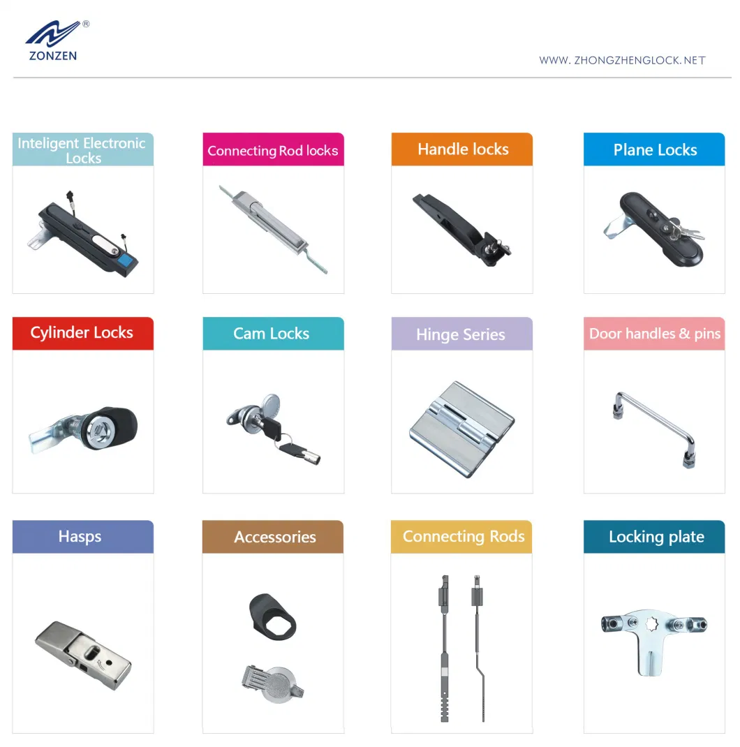 Zonzen Zinc Alloy Die-Casting Lock Swing Handle Panel Lock for Electrical Cabinet Door Ms717-2