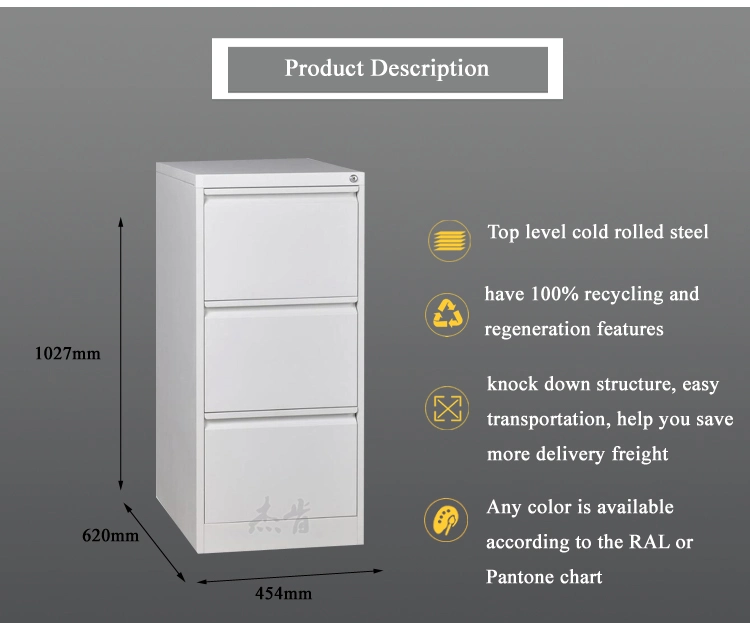 Noble Three - Drawer Customizable White Drawer File Cabinet