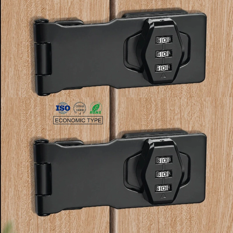 No Punching Cabinet Anti-Theft Password Door Lock File Clothing Cabinet Refrigerator Door Buckle Sliding Belt Password Lock