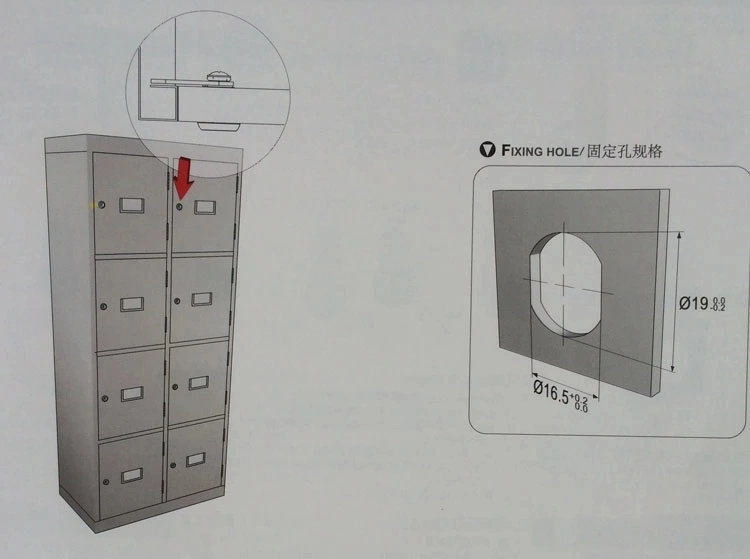 Steel Office Furniture Lock File Cabinet Door Lock Locker Cam Lock