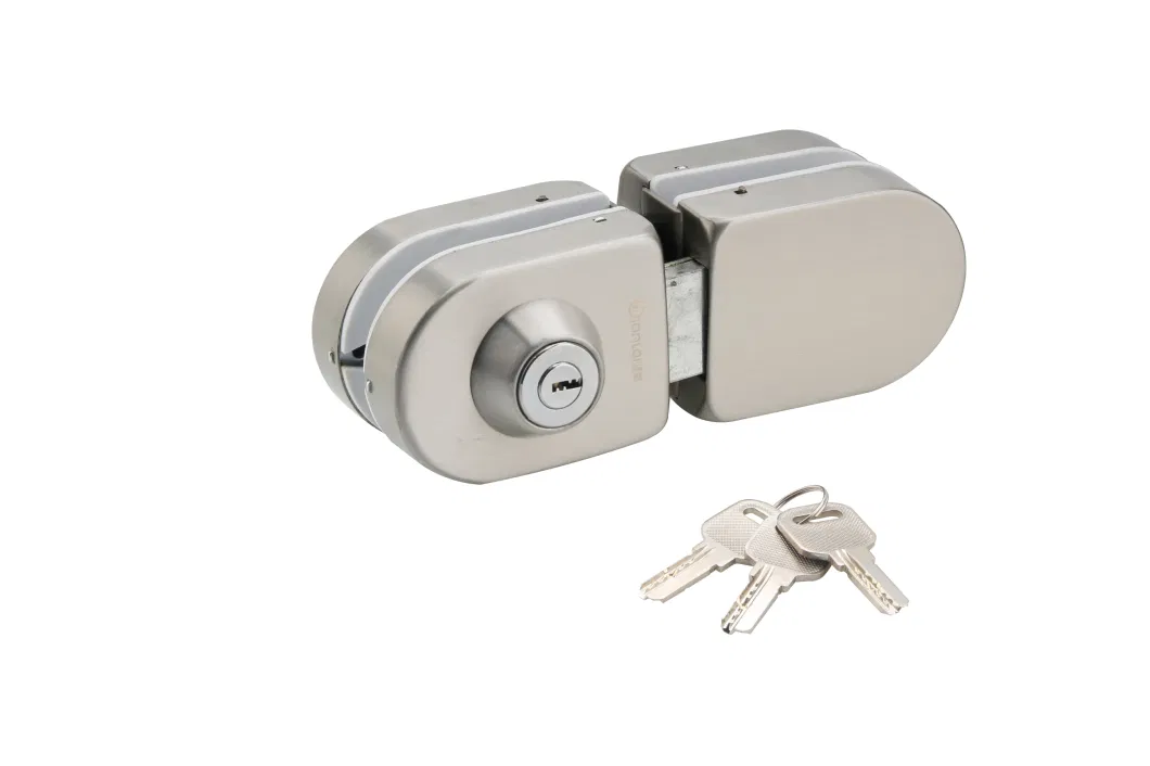 Strong Function Semicircle Double Size Zinc Alloy Lock for Frameless Glass Door