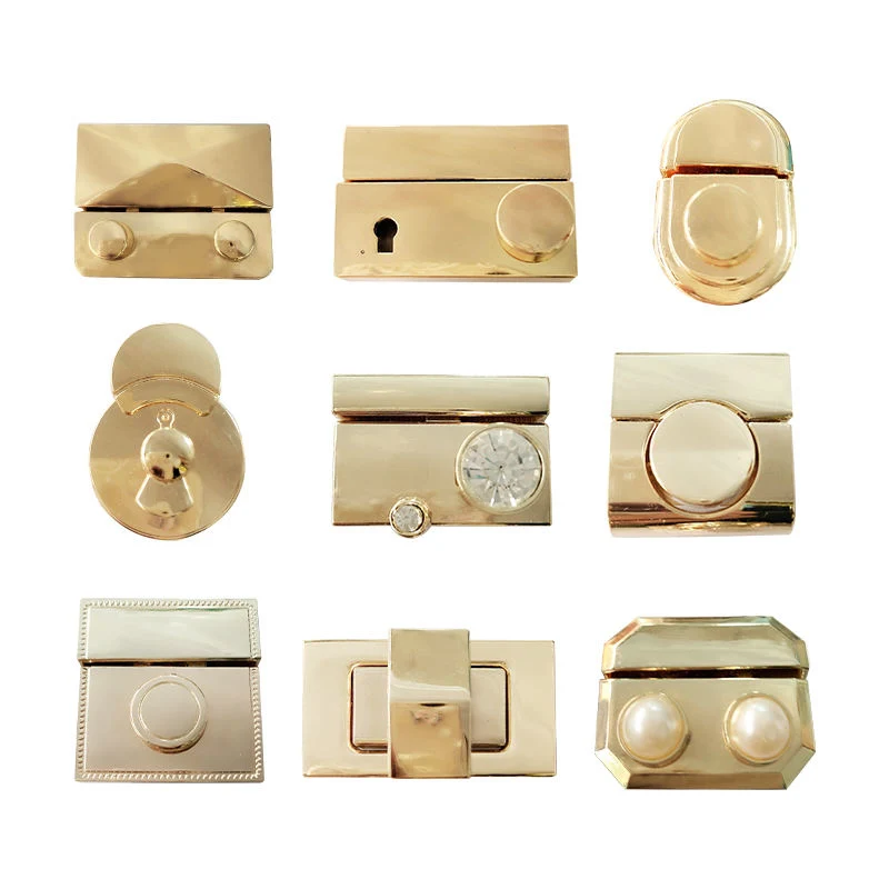 High Quality Bag Purse Hardware Closure Bag Parts Accessories Metal Clasp Turn Lock Twist Lock for Handbag