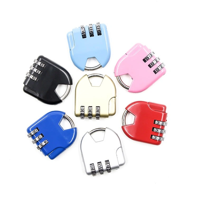 Colorful 3 Digital Travel Time Reset Luggage Suitcase Combination Lock Bag Lock