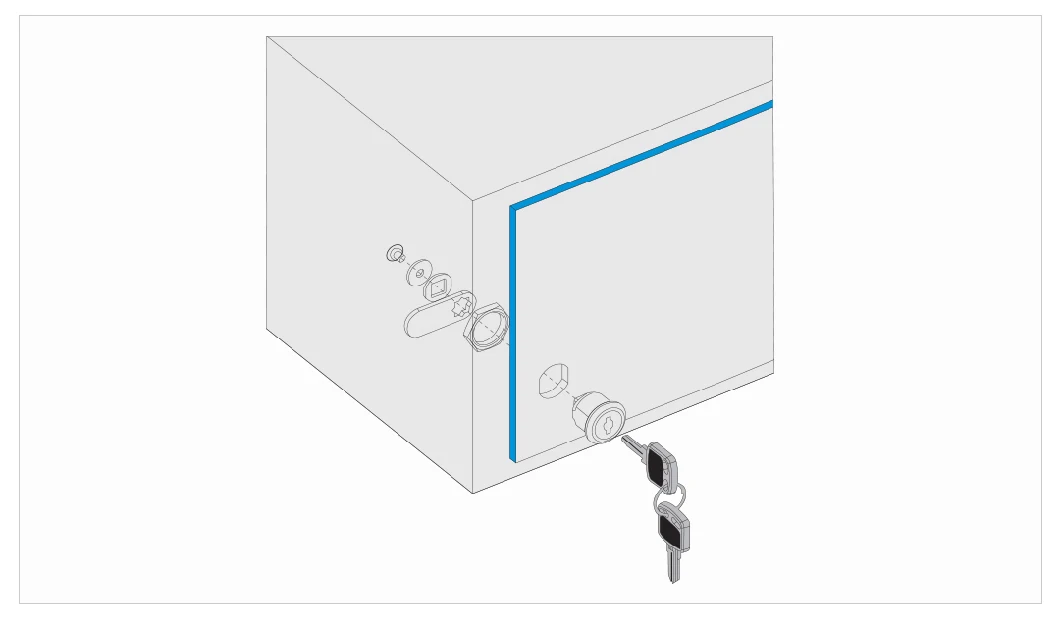 6103 High Quality Computer Key Cam Lock for Mail Box