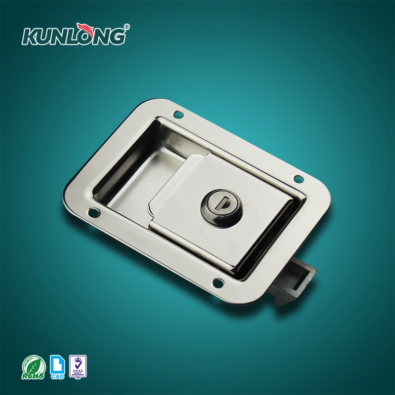 Kunlong Furniture Hardware Stainless Steel Toolbox Paddle Lock Pull Door Lock (SK1-50030)