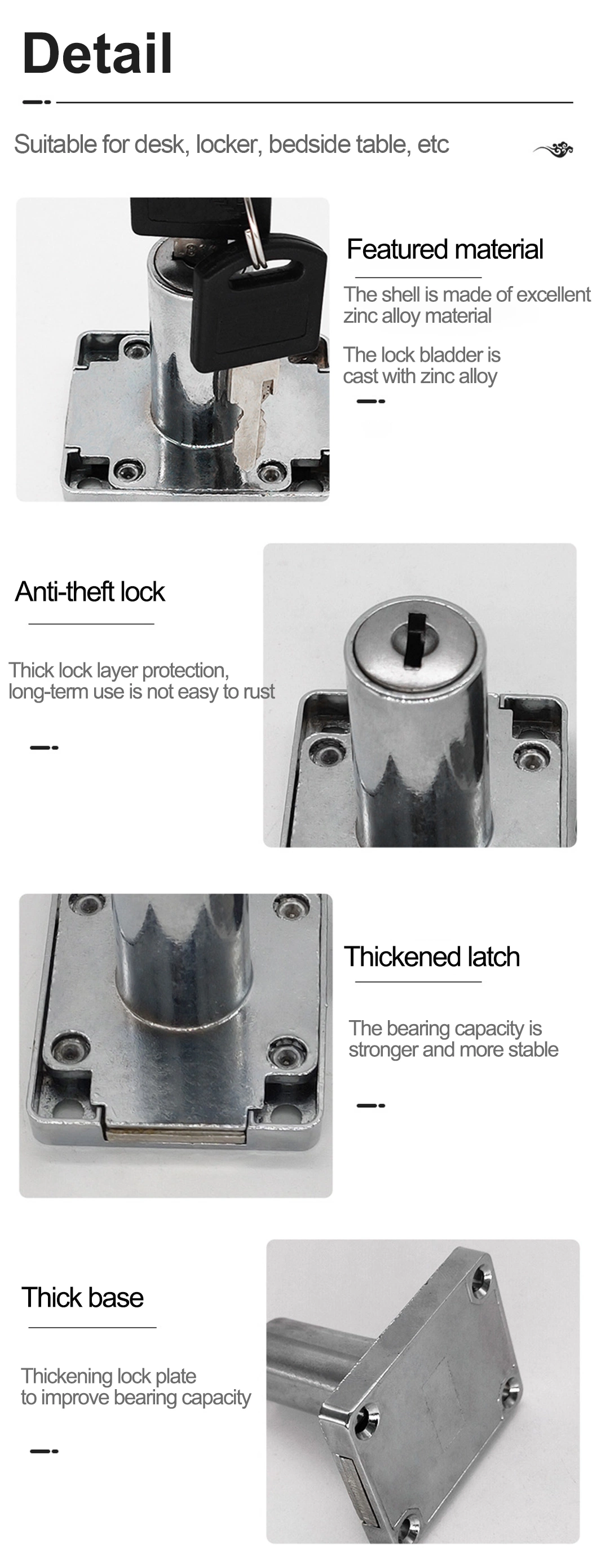 Cam Lock Mailbox Lock Cylinder Post Lock