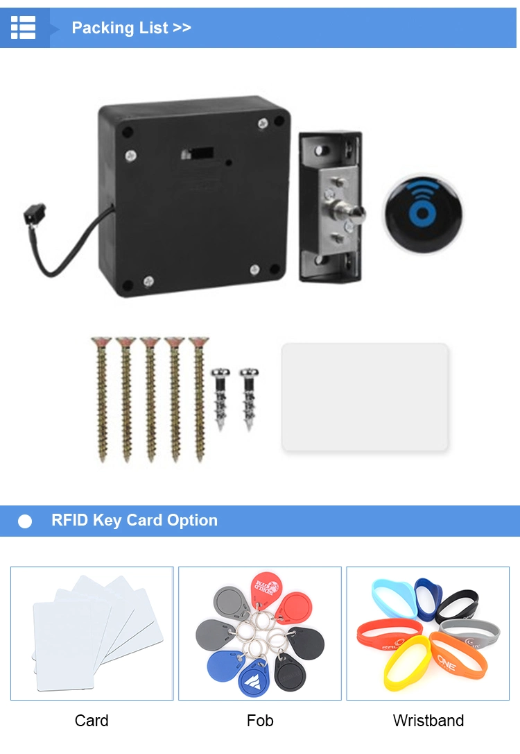 Cl-130 Moisture Proof ABS Lock Body Shell Electronic Hidden RFID Locker Lock