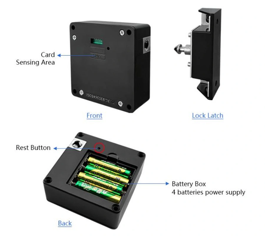 Security Electronic Smart Combination Lock NFC Drawer Lock Bluetooth APP Support Digital Cabinet Lock