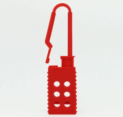 Hasps di bloccaggio rosso serie Safety con struttura in nylon antischizzi