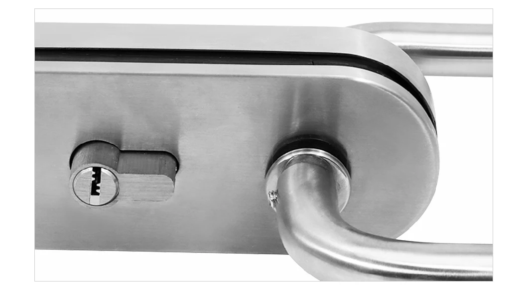 AGC-830al Custom Finishes Glass Door Entry Office Safe Lockset Double Side Glass Door Key Handle Lock