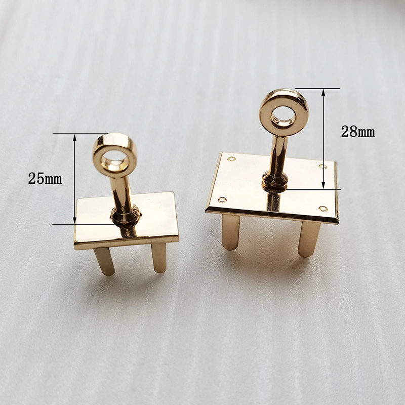 in Stock Gold Metal Rectangle Turn Lock Bag Accessories Fastener Twist Clasp Lock