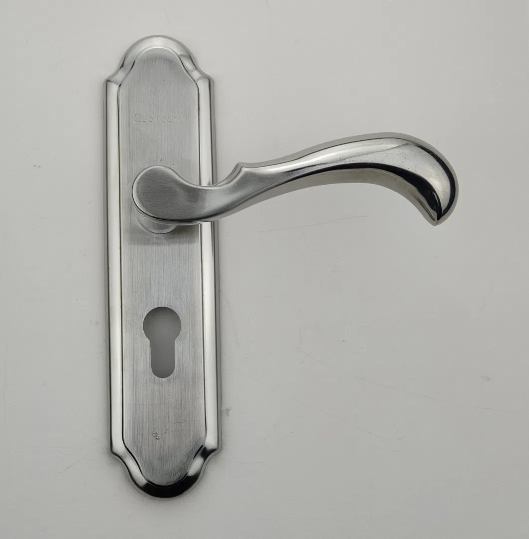 304/201 Stainless Steel Plate Hollow Tube Handle Mortise Lock (SS0115)