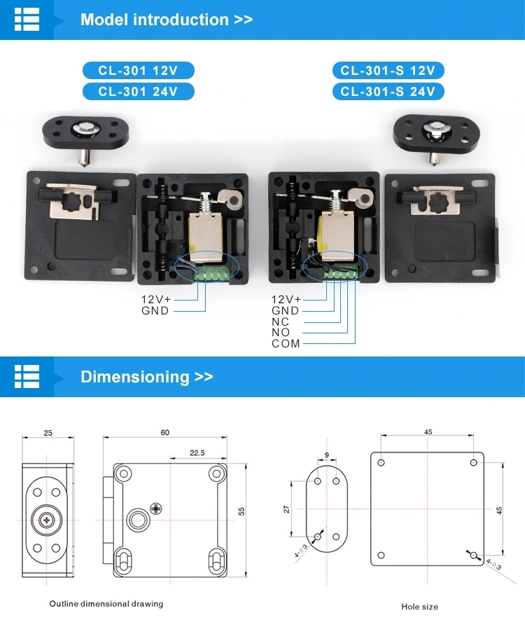 Hot Sale Electronically Hidden Secure Electric Cabinet Lock for Public Cloak Room