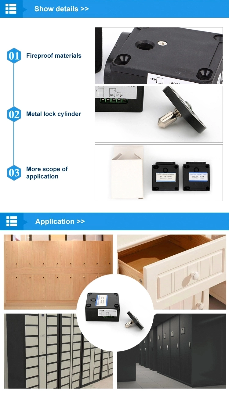 Electronically Hidden Secure Electric Cabinet Lock for Public Cloak Room