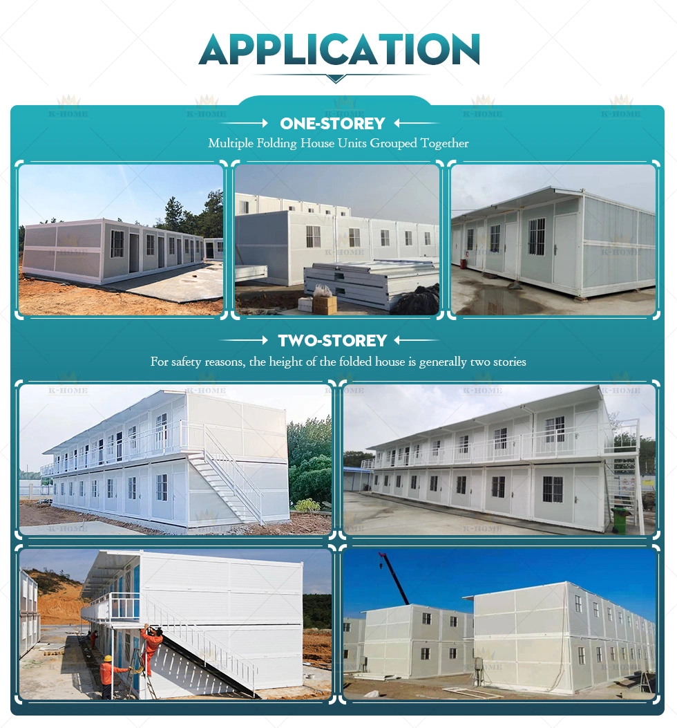 Fast Assembly Prefab Foldable Container House Office Block