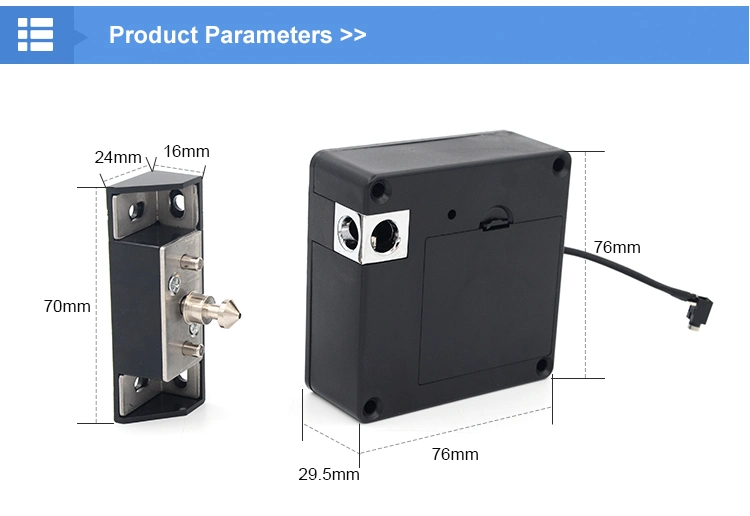 Cl-130 Moisture Proof ABS Lock Body Shell Electronic Hidden RFID Locker Lock