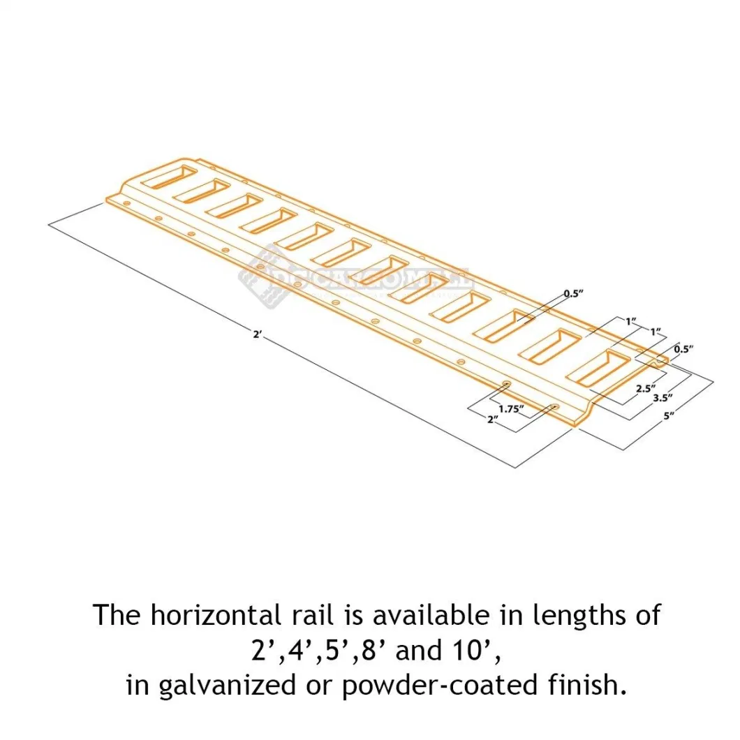 5 Foot Length Us Cargo Control Horizontal E-Track