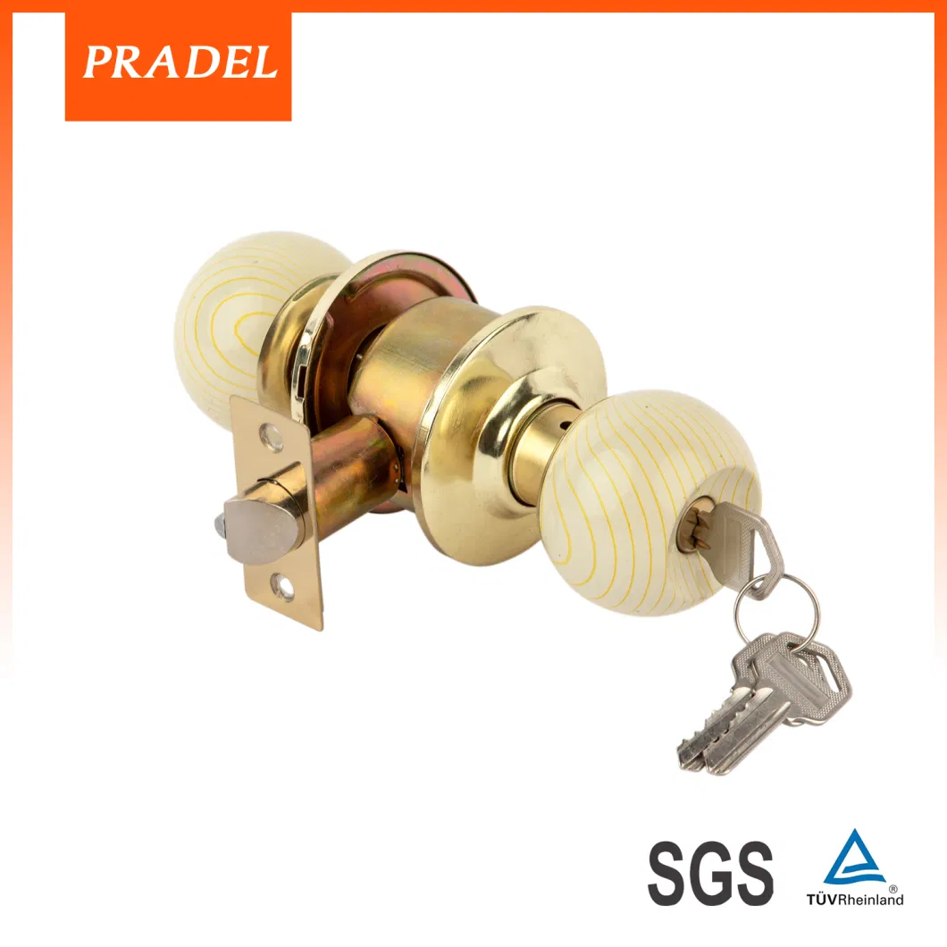 Keyed Entry Door Tubular Knob Cylindrical Door Lock for Safe