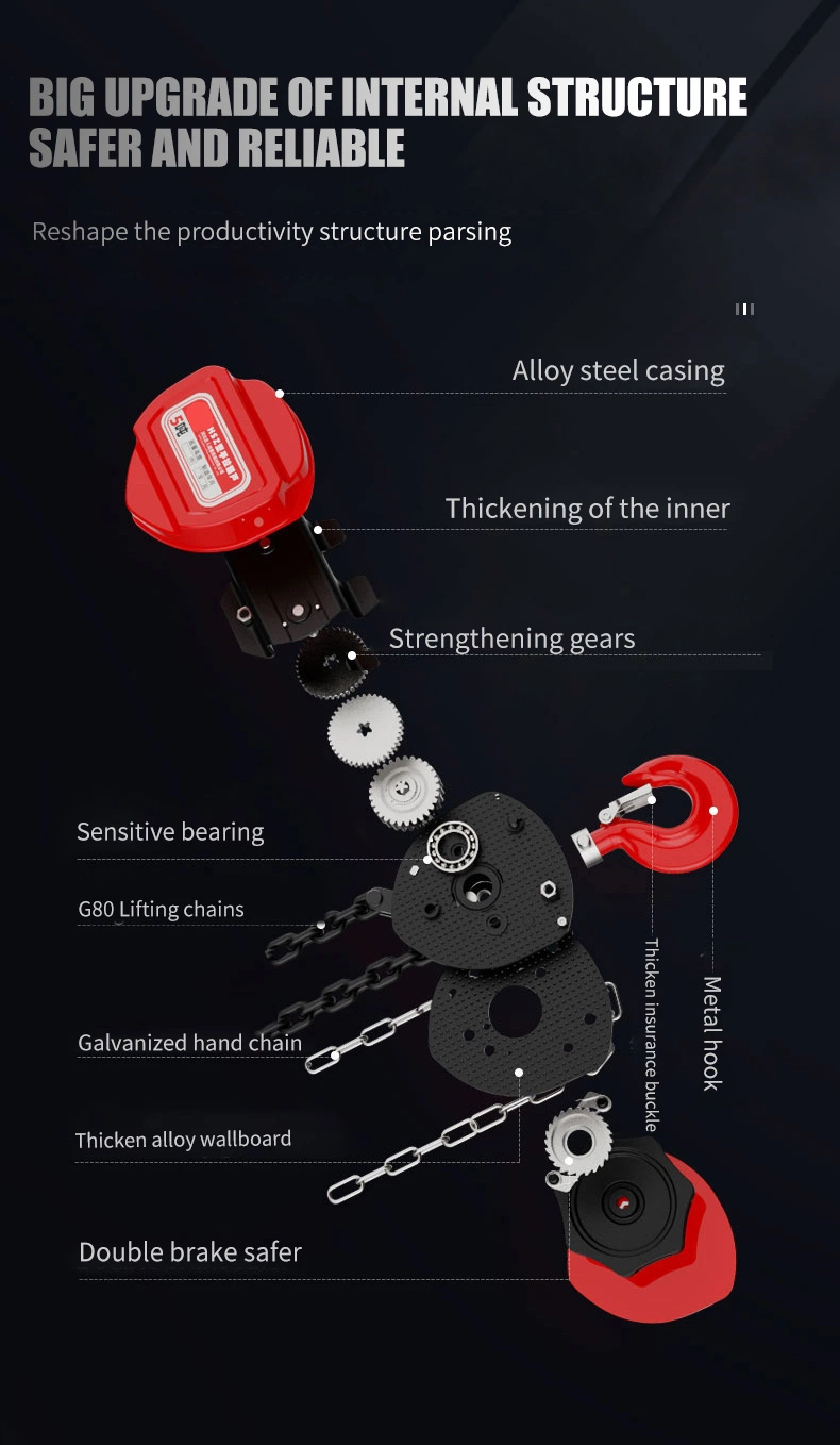 Hsc Model Triangle Shell Bearing Chain Pulley Block